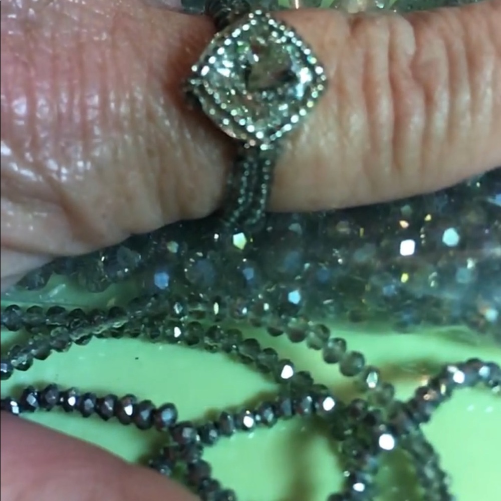 “Thunderstorm “ beaded Ring - Picture 2 of 7